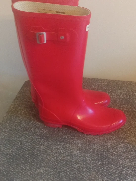 Hunter Gloss Tall Rain Boots - Size 9 - Picture 5 of 8
